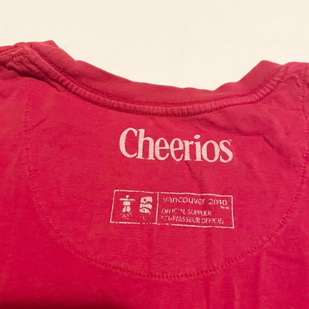 Canada Olympics Games 2010 Youth Shirt Size XL Vancouver Red Cheerios Maple Leaf - Picture 10 of 15